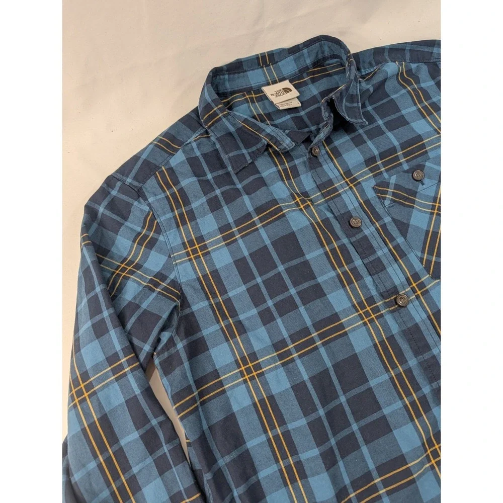The North Face Plaid Shirt Mens Large Hayden Pass 2.0 Long Sleeve‎ Cotton Casual